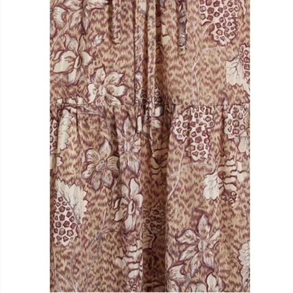 NWOT Ulla Johnson Pleated Floral Dress - Picture 7 of 11